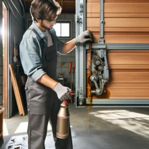 how to oil garage door
