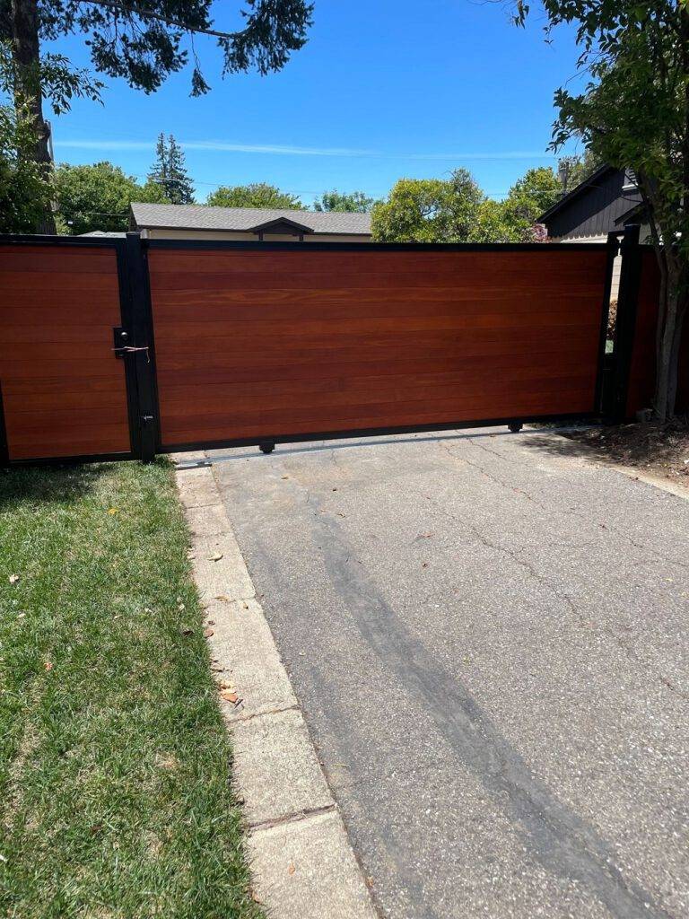 Slide Wooden Gate
